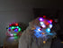 Tache Light Up Glowing Christmas Santa Claus Microbead Throw Pillow with LED Lights, Squishy