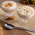 Set 6 12 Oz Set ZOOFOX of Glass Dessert Bowls, Glass Ice Cream Sundae Cups with Vintage Diamond Pattern, Footed Dessert