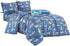Set Blue Airplanes print Comforter for Boys Girls teen. Twin size Bedding for kids room. Include Twin comforter fitted