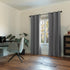 Sun Zero Easton Energy Saving Blackout Grommet Curtain Panel, 40" x 95", Gray Color
