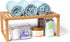 Lipper International Bamboo Kitchen Cabinet Shelf for Organizing Pantry, Countertop, or Bathroom, 15 5/8" x 10"