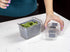 Kitchen Spaces Small Colander - Stackable Food Storage Bin, Grey