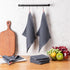 6-Pack Cloths,100% 12x12 Inches,Dark BOOMIBOO Kitchen Towels Kitchen Dish Cotton Towels Waffle Weave, Ultra Soft