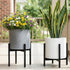 10" 10 Inch FaithLand Mid Century Plant Stand Indoor Outdoor (EXCLUDING Plant Pot), Metal Planter Stand, Potted Plant