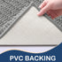 Arotive Luxury Chenille Toilet Rugs U-Shaped, Extra Soft Thick Absorbent Non-Slip Bathroom Mats, Grey