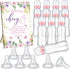 Sherr 12 Pcs Safari Baby Shower Bottle Sign Wooden Jungle Animal Gift Sets