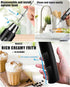 YUSWKO Rechargeable Handheld Milk Frother, Electric Whisk Drink Mixer for Coffee, 3 Speed Adjustable, Black