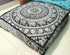 24 Black White Elephant Flower Mandala Mandala Barmeri Large Floor Pillow Cover Cushion Meditation Seating Ottoman