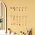 NIUBEE Wall Mounted Necklace Hanger - 4 Pack Acrylic Jewelry Stand Organizer for Bracelets and Rings