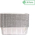 PARTY BARGAINS Aluminum Loaf Pan - 20 Pack, 2 Lb, 8.5" x 4.5" x 2.5", Heavy Duty Disposable for Baking & Serving