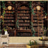 Spenlife Retro Bookshelf Tapestry Wall Decorative Tapestry Bookshelf Tapestries Wall Hanging for Bedroom