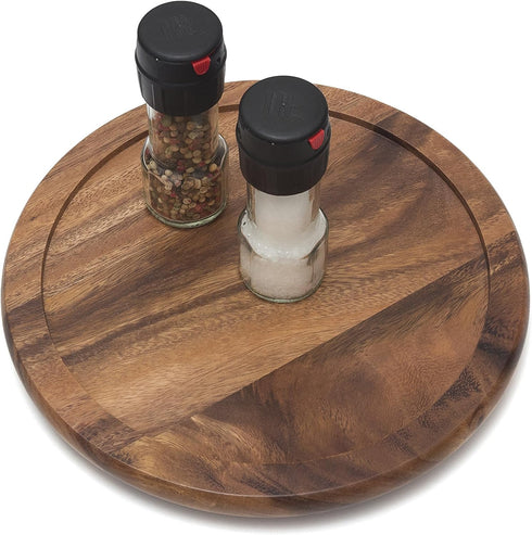 Lipper International Acacia Wood 10" Kitchen Turntable