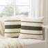 Fancy Homi Set 1 24x24 Inch of Boho Olive Green Big Decorative Throw Pillow Cover for Couch Bed Bedroom, Aesthetic