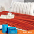 Walensee Fleece Blanket Plush Throw - Twin Size 60x80 Orange, Super Soft Microfiber Flannel for All Seasons