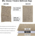 Yimobra Luxury Bath Rug Mat 24x17, Extra Soft & Absorbent Non-Slip Plush Shaggy Carpet, Camel, Machine Wash Dry