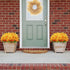 Uieke Artificial Fake Flowers, 6 Bundles Daisy Mums, UV Resistant Greenery Shrubs for Indoor Outdoor Home Decor (Orange