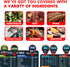 Air Fryer Cooking Times Chart and Instant Pot Cookbooks, 2 Sets of 6 Pcs, Black Magnetic Cheat Sheet