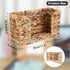 Sumnacon Paper Towel Dispenser, Water Hyacinth Countertop Holder for Bathroom and Kitchen, Fits Multifold Towels
