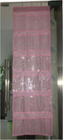 WZYuan 24-Pocket Over The Door Shoe Organizer (Pink)