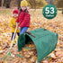 LZMYIVE 2 Pack 53 Reusable Garden Waste Bags, Dustpan-Type Yard leaves collector, Gallon Collapsible Lawn Leaf Bag