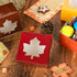 AnyDesign 24Pcs Fall Treat Boxes, 4 Colors Cardboard Box with Maple Leaf Shape Window for Cookie Party Favors