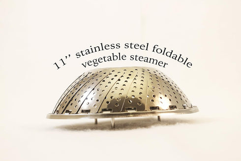 ExcelSteel Stainless Steel Foldable Vegetable Steamer