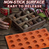Mini 24-Cavity Semi Sphere Silicone Molds, Non-Stick, 2 Packs Half Sphere Baking Molds for Jelly, Chocolates, and Cake
