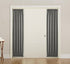 Sun Zero Barrow Energy Efficient Rod Pocket Door Sidelight Curtain Panel, 26" x 72", Gray