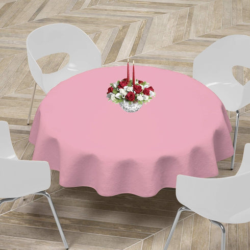 Childom 3 Pack Plastic Tablecloths for Rectangle Tables, 54" x 108", Pink Disposable for Parties