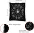 Indian Consigners Zodiac Altar Cloth for Witchcraft Tarot Spread, 36 by 36 Spiritual Square Cloth Galaxy (Zodiac Silver)