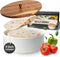 Tortillada - Tortilla Warmer Ceramic with Lid 9 Inch, Bread Warmer, Pancake