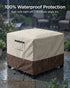 Yagvany 600D 32 32 18 Inch, Waterproof Patio Ottoman Cover, Square Outdoor Side Table Furniture Cover with Padded
