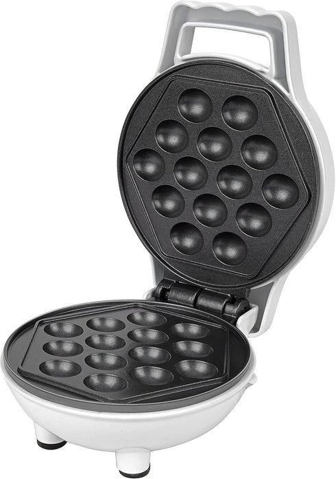 Bubble Mini Waffle Maker - Tiny Hong Kong Egg Style Design, 4" Individual Waffler Iron for Ice Cream Treat Desserts