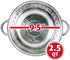 Rust Proof Stainless Steel Kitchen Colander for Straining, Steaming, Draining & Rinsing (9.25-Inch)