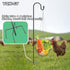 35.5lnch Hanging Chicken Feeder, Foldable Chicken Vegetable Fruits Feeder with Shepherds Hook, Poultry Feeding Holder