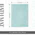 Feather & Stitch 2 Piece Bath Mats (30x21 Inch), 100% Cotton Terry, Non-Slip Soft Absorbent Washable Mats - Sea Foam