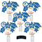 Blue and Gold Graduation Decorations Set of 24 - Class of 2025 Table Decor, Congrats Grad Party Supplies