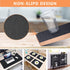 WochiTV Shelf Liner for Cabinets, Non Adhesive Non Slip Foam Mat for Kitchen, Pantry, Bathroom, Black 11.8 x 59 inches
