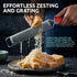 Lemon Zester & Parmesan Cheese Grater - Premium Citrus Grater with Bonus Cleaning Brush & Glove