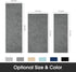 HOMEIDEAS Bathroom Rug Runner Grey, Ultra Soft Non-Slip Long Bath Rug, Thick Chenille Plush Machine Washable