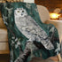Flintis 50"X40" Cute Owl Blanket Forest Owl Decor Animal Throw Blanket Gifts for Girls Boys Super Warm Soft Plush
