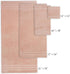 Set 6 2 2 2 Sets SOFE H&L | Olea Luxury Turkish Cotton Bath Towels of : Bath Towels Hand Towels Wash Cloths, Blush |