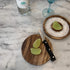 Outset 3-in-1 Acacia Wood Salt Rimmer, Cutting Board and Storage Container, 6.38" x 6.38" x 1.06" inches