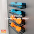 4 1 (3.94" 12.2" 3.15") Houseify SPICE FLOAT Magnetic Spice Organizer Racks - Premium Metal Racks + Hanging Hook Bar