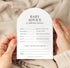 ThreeKin Collective 50 5x7 Inch Set, Baby Shower Games Cards - Baby Predictions and Advice Cards | Tall | Fun Gender
