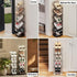 5 Patinao Sloping Narrow Shoe Rack Tiers - Free Standing Vertical Shoes Racks for Small Spaces and Corner, Shoe Storage