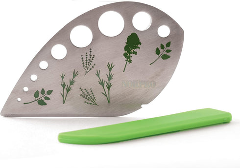 Norpro Stainless Steel Herbs Stripper and Chopper with Cover, 1 Piece, 4.75" x 2.88"