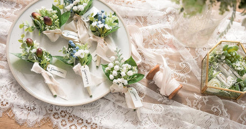 Ling's Moment Artificial Baby's Breath, 18pcs Gypsophila White Flowers for Floral Arrangements
