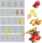 5PCS Leaf Silicone Baking Molds, 3D Coral Branch Tuile Lace Molds for Cake Decoration and Polymer Clay