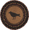 VHC Brands Heritage Farms Tan Crow Jute Trivet, Primitive Tabletop & Kitchen
